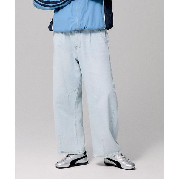 「BAYFLOW」 デニムパンツ LARGE ライトブルー メンズ