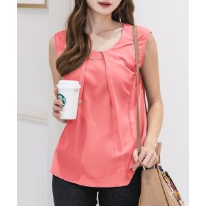 「JULIA BOUTIQUE」 ノースリーブブラウス ONE コーラル レディース