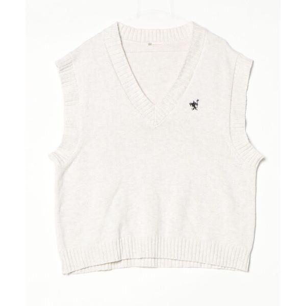 「Java」 ノースリーブニット M ベージュ レディース