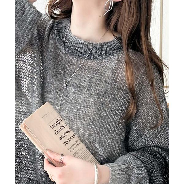 「Java」 長袖ニット X-LARGE グレー レディース