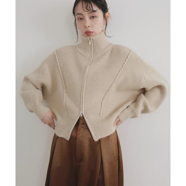 「LIAN」 ニットカーディガン FREE アイボリー レディース
