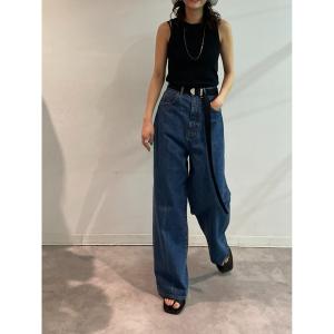 「BLACK BY MOUSSY」 デニムパンツ 24inch ブルー レディース