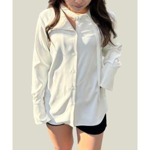 「LEANN MOMENT」 長袖シャツ フリー ホワイト レディース