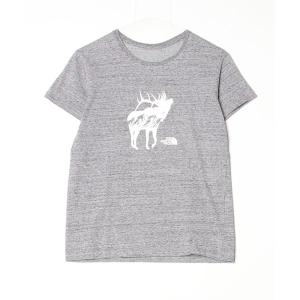 「THE NORTH FACE」 半袖Tシャツ M グレー レディース