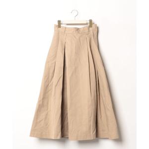 「niko and...」 フレアスカート「Dickiesコラボ」 M ベージュ レディース