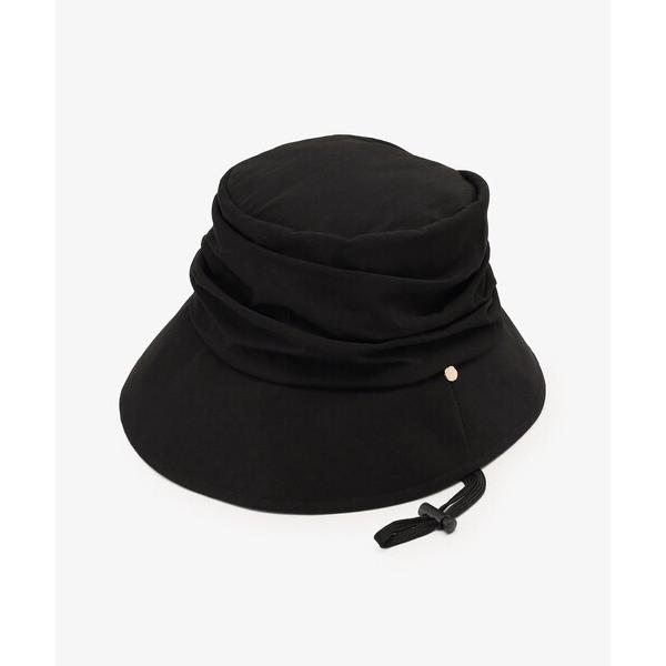 帽子 ハット ギャザーUVバケットハット レディース