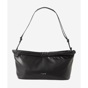 トートバッグ 「eclat5月号掲載」PUレザードローストリングバッグ レディース