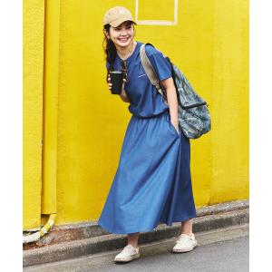 セットアップ 夏 THOUSAND MILE × FREAK'S STORE/サウザンドマイル 別注 UVカット デニムライク スカートセットアップ レディース