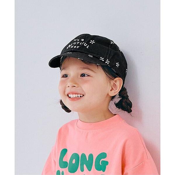 キャップ 帽子 ロゴ刺繍キャップ キッズ 子供 男の子 女の子