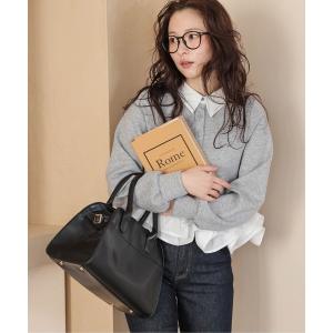 トレーナー スウェット ダブルフリル ペプラムトップス レディース