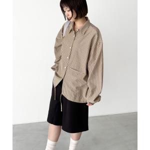 ブラウス シャツ choice_cnl　ストライプシャツ レディース メンズ