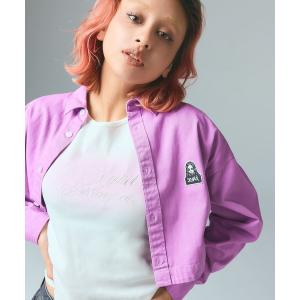 X-girl（エックスガール） ブラウス シャツ 夏 半袖 FACE OPEN COLLAR