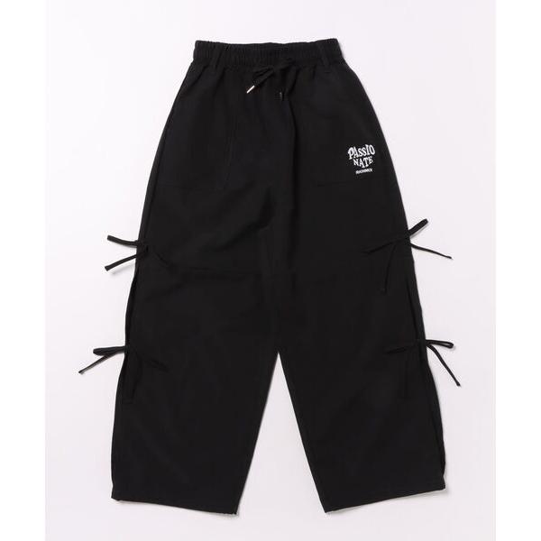 パンツ RICHMIX スリットリボン ロゴ刺繍 カーゴパンツ キッズ 子供服 女の子