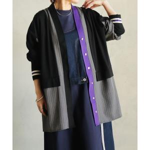 ジャケット テーラードジャケット マルチマテリアルコート レディース