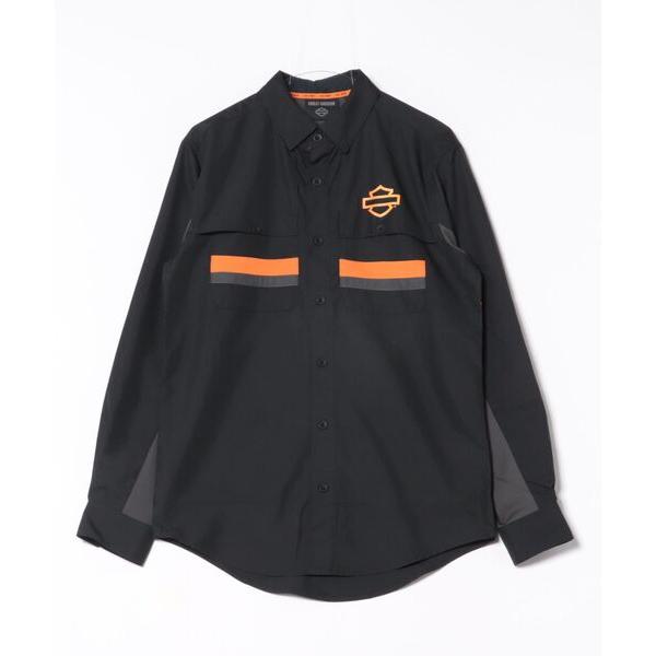 シャツ H-D(R)TECH ベンテッド 無地シャツ メンズ