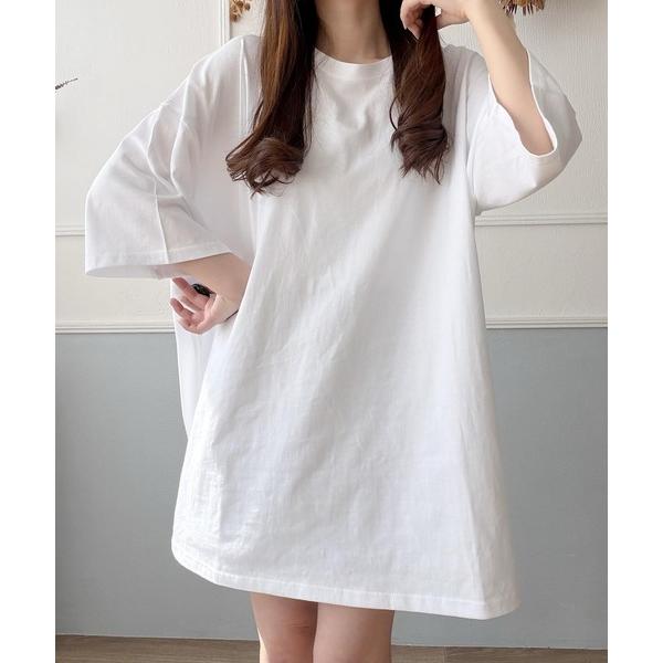 tシャツ ルーズシルエットTシャツワンピース レディース