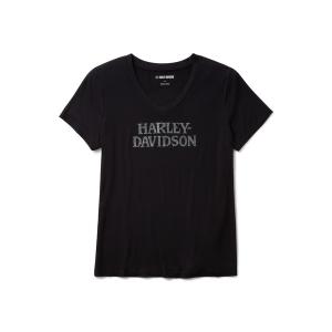 tシャツ Willie G(TM)スカル・ブリング Vネック レディース
