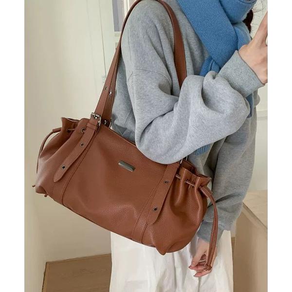 トートバッグ プレート付 横長トートバッグ レディース