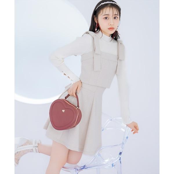 スカート 「LAME TWEED series」ハイウエストフレアミニスカート