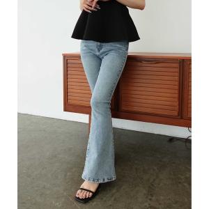ジーンズ デニム デニムパンツ 「INGNI　SOELA」美脚ストレッチフレアデニムパンツ／WEB限定 レディース