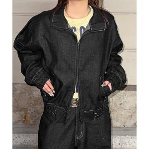 デニムジャケット gジャン グリッター加工デニムトラックジャケット メンズ レディース