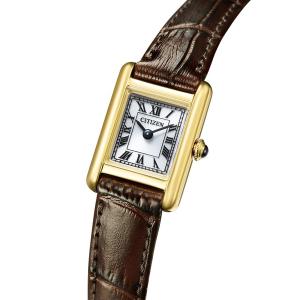 腕時計 kii: キー 光発電エコ・ドライブ Classic Square EG2797-13A/EG2799-18W レディース