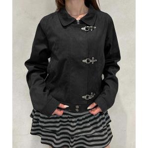 コート アウター フェイクスウェードファイヤーマンジャケット レディース