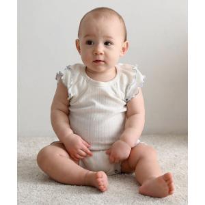 ベビー服 ロンパース 肩フリル ロンパース  針抜きの買取情報