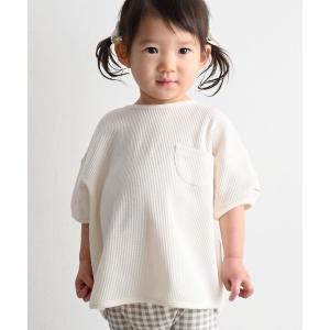 tシャツ プランプ 半袖 Tシャツ ワッフル キッズ 子供服 男の子 女の子