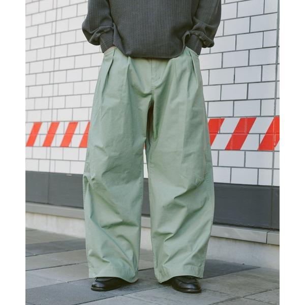 ワイドパンツ スラックス TC Duck Buggy Cocoon Pants/3Dバギーコクーンパ...
