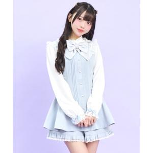 セットアップ レースセーラー付きスタンドカラーセットアップ レディース