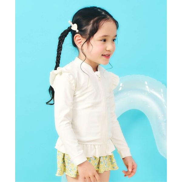 ラッシュガード 「UVカット」フリルラッシュガード_ジュニア対応 キッズ 子供 女の子