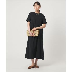 チャンピオン ワンピース 半袖 「別注」「Champion」ショートスリーブ フレア Tシャツ ワンピース