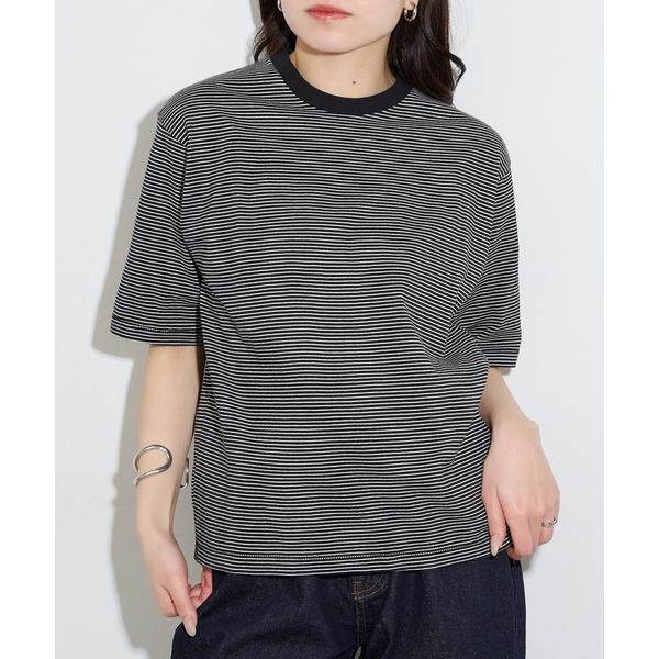 tシャツ 半袖 「Healthknit」26SS Nallow Border Jersey Crew...