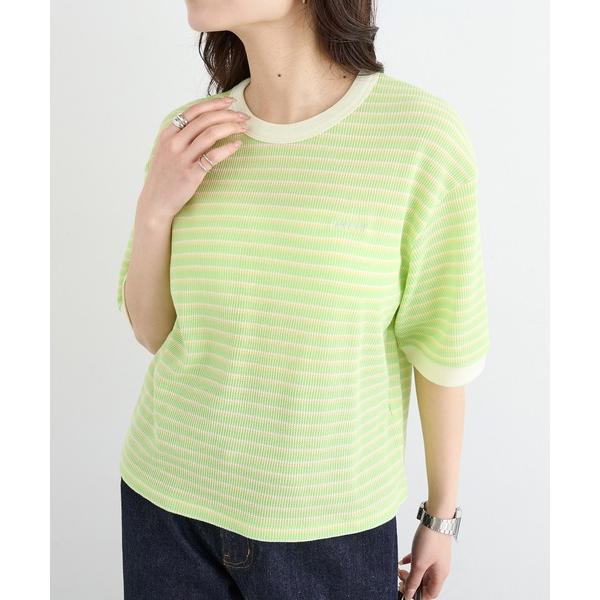 tシャツ 半袖 「Healthknit」26SS Multi Border Waffle Crewn...