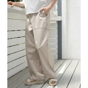 「niko and...」 ペインターパンツ LARGE アイボリー レディース