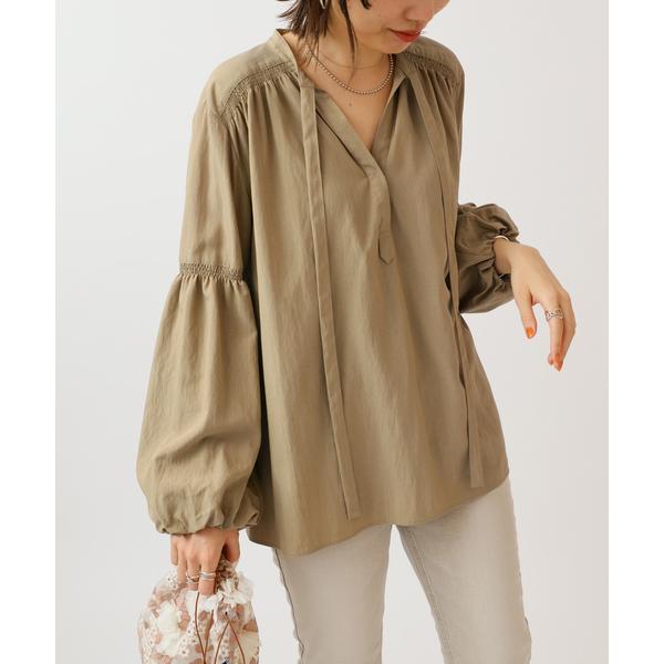 「IENA」 長袖チュニック FREE グリーン レディース