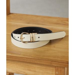 リバーシブルレザーベルト レディース
