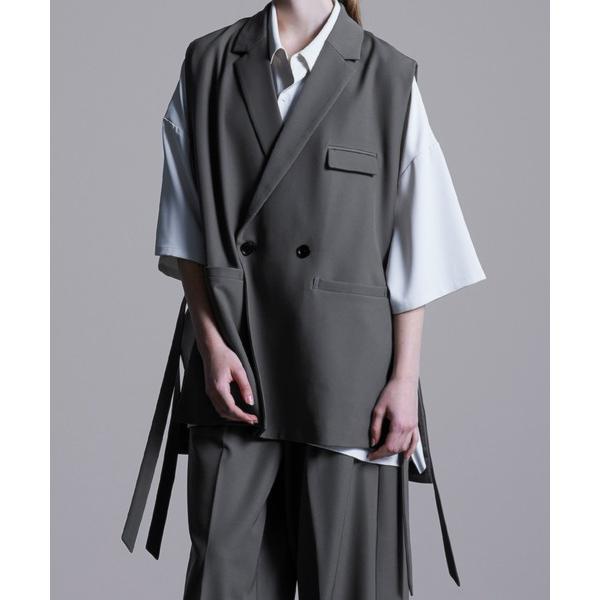 「Loose/ルース」 ジレ M グレー メンズ