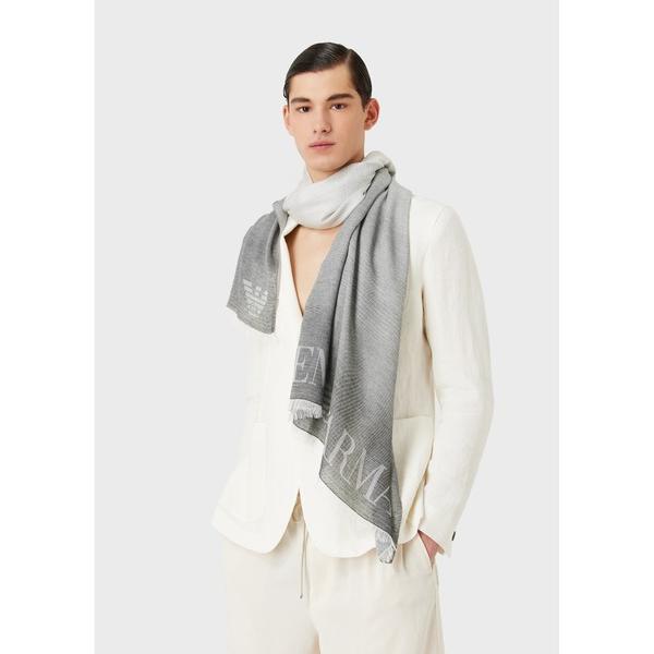 「EMPORIO ARMANI」 ストール FREE グレー メンズ