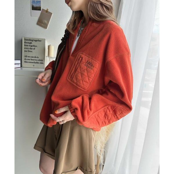 「Java」 スウェットカットソー LARGE オレンジ レディース