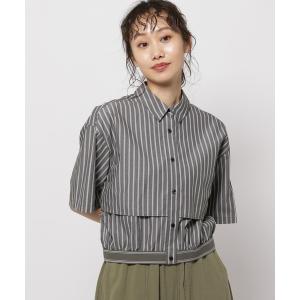 「niko and...」 半袖シャツ MEDIUM グレー レディース