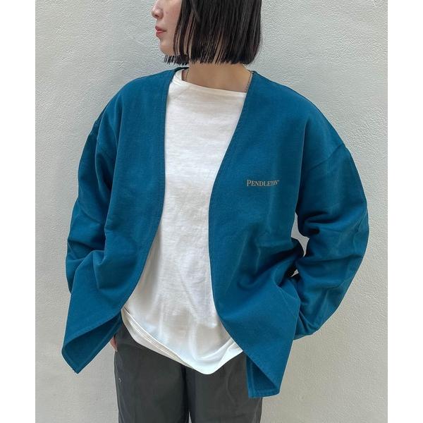 「PENDLETON」 カーディガン M ブルー メンズ
