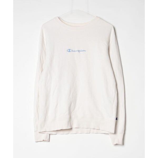 「Champion」 スウェットカットソー L ホワイト レディース