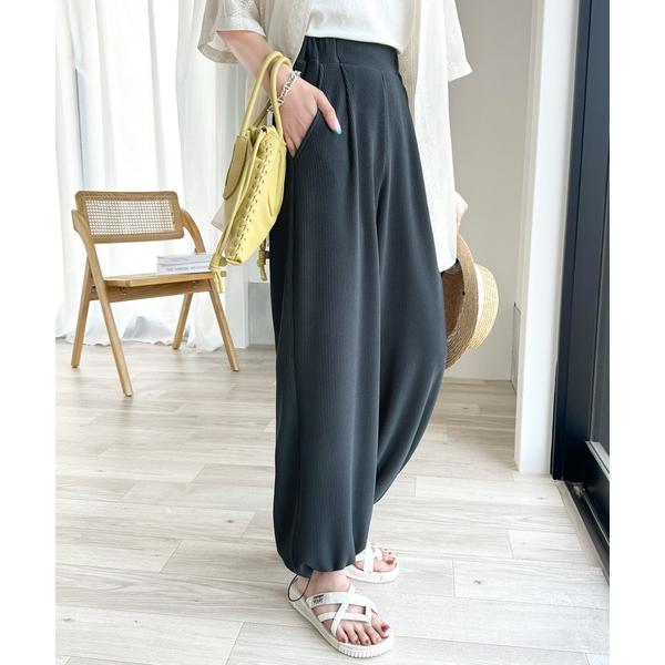 「Java」 イージーパンツ SMALL チャコールグレー レディース