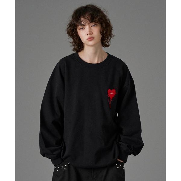 「ONCILY」 スウェットカットソー SMALL ブラック メンズ