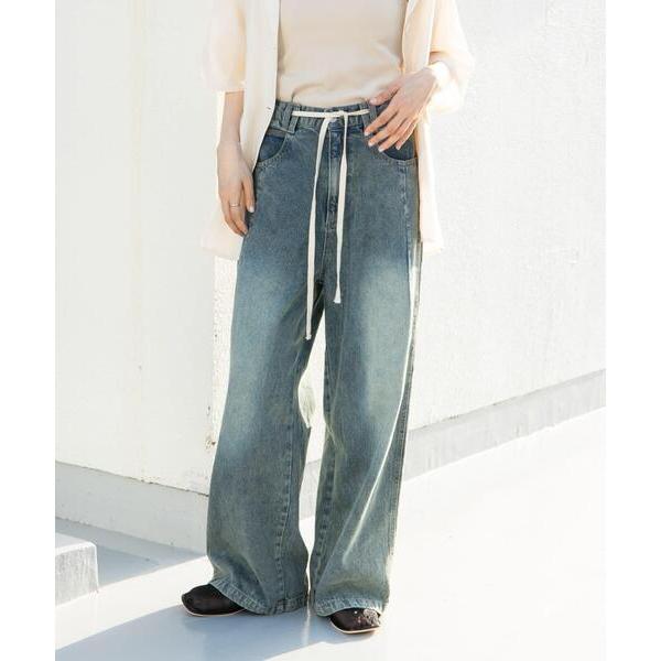 「KBF」 デニムパンツ 38 ブルー レディース