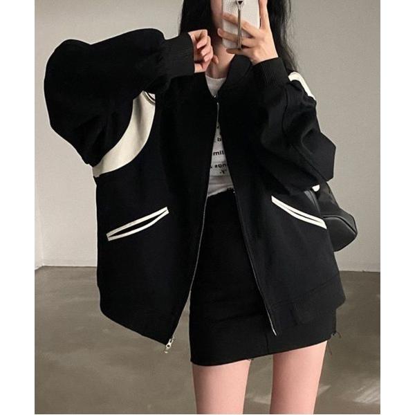 「by muni:r」 ノーカラージャケット FREE ブラック レディース