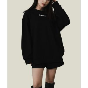 「LEANN MOMENT」 スウェットカットソー SMALL ブラック レディース