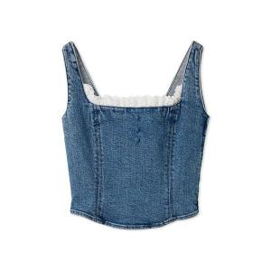 デニムビスチェ レディース